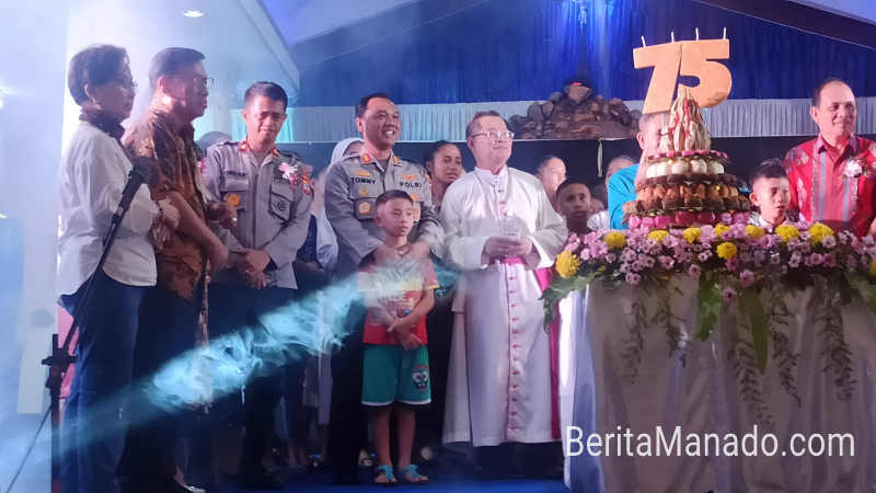 Akrab Dengan Uskup Rolly Untu, AKBP Tommy Bambang Souisa Beri Motivasi Anak-anak Panti Asuhan Melania Langowan