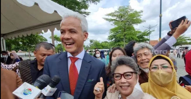 Ganjar Pranowo Diteriaki Presiden di Acara Ngunduh Mantu Kaesang-Erina