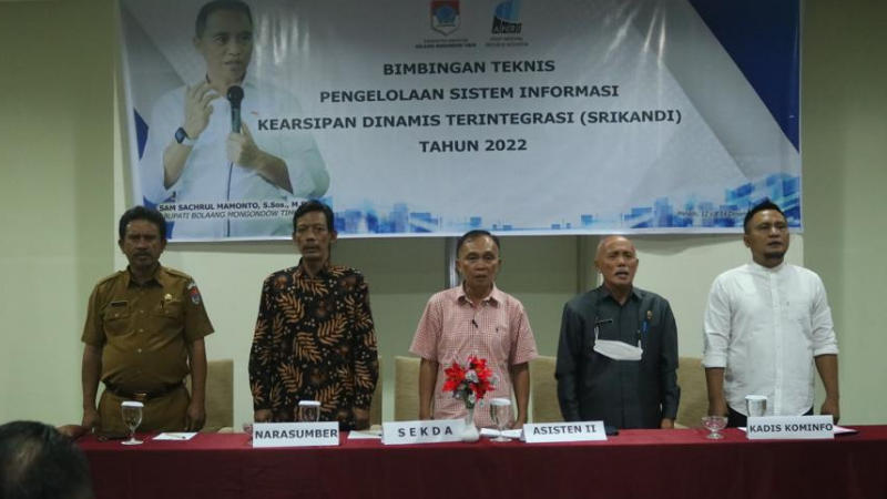 Kominfo Boltim Gelar Bimtek Tentang Informasi Kearsipan