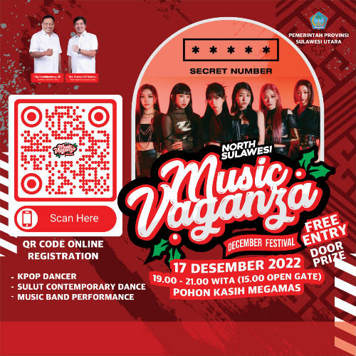 Penonton Konser Secret Number di Manado Wajib Bawa KTP dan Registrasi Online