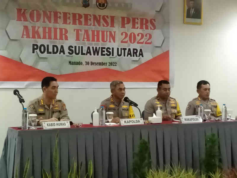 Ini Data Kriminalitas di Sulut Sepanjang Tahun 2022