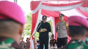 Maurits Mantiri Wakili Kapolri di Apel Gelar Pasukan Operasi Lilin Terpadu 2022