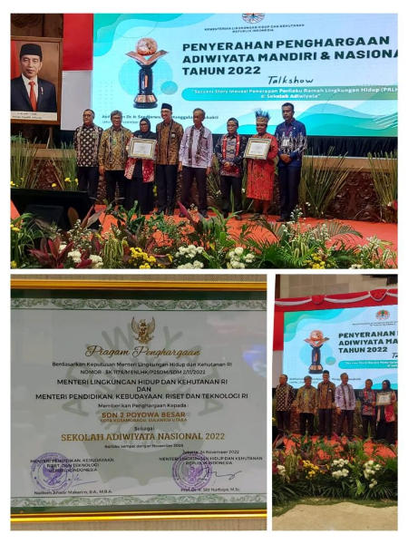 SDN 2 Poyowa Besar Terima Penghargaan Adiwiyata Nasional, Satu-satunya dari Sulut