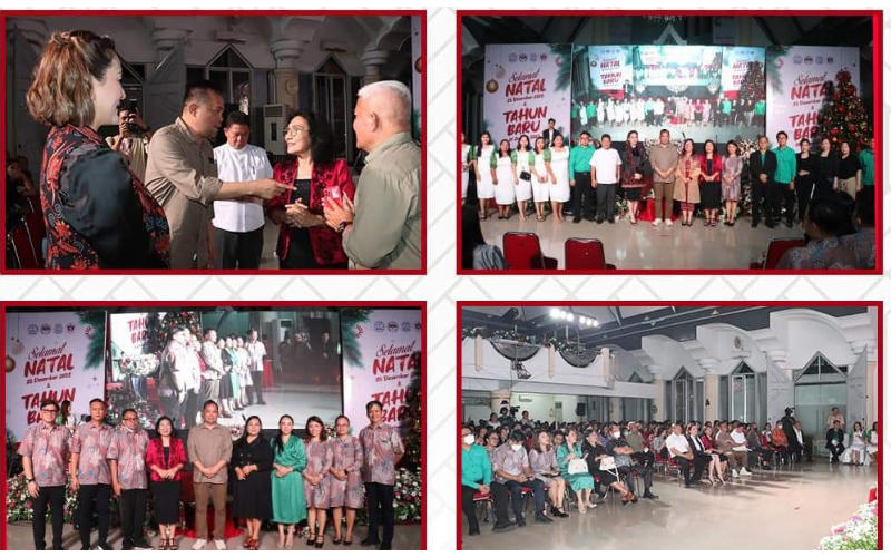 Wakil Wali Kota Manado Richard Sualang Hadiri Natal SAG