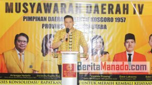 Ketua Umum Dave Laksono Buka Musda IV Kosgoro 1957 Provinsi Sulut