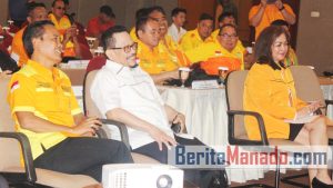 Hadir di Musda Kosgoro 1957 Sulut, Djelantik Mokodompit Apresiasi Lina Pusung