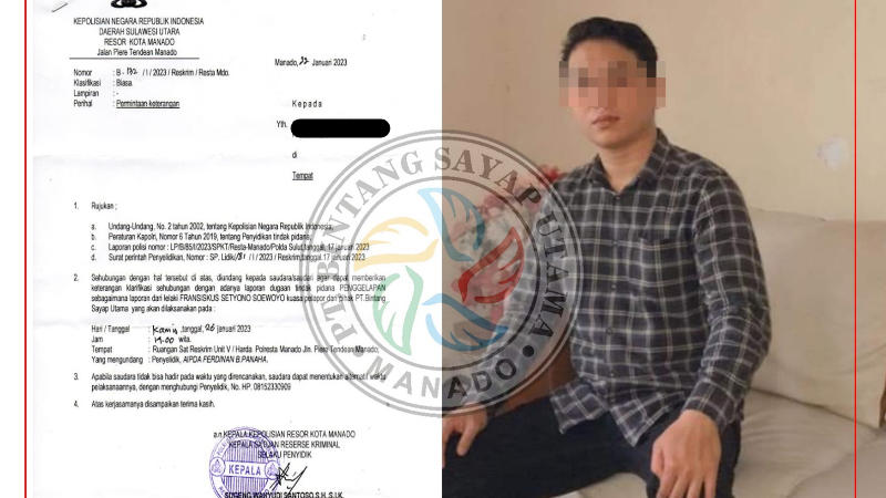Diduga Lakukan Penggelapan Dana, PT BSU Manado Adukan Karyawan ke Polresta Manado