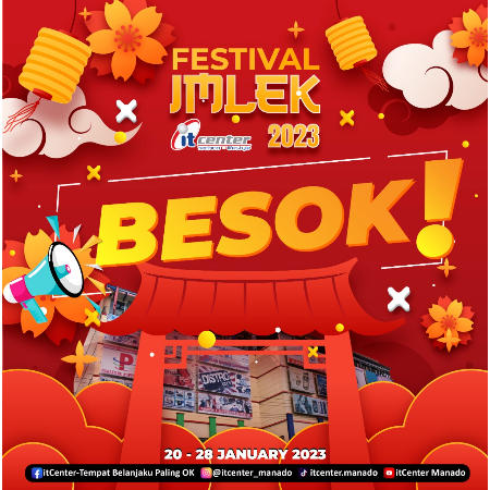 Besok! Festival Imlek Hadir di Itcenter Manado