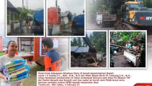Gerak Cepat Pemkab Minut Hadapi Bencana Banjir dan Longsor