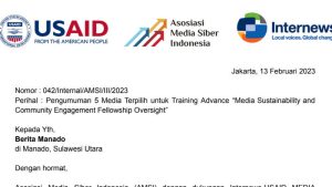 BeritaManado.com Lolos Lima Besar Training Advance Media Sustainability and Community Engagement Fellowship Oversight