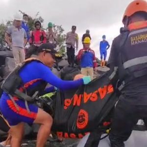 Satu ABK Tugboat Blue Dragon 28 Ditemukan Tewas di Pantai Moinit Amurang