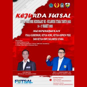 Kejurda Futsal Sulut Segera Bergulir, Ajang Seleksi Pra PON