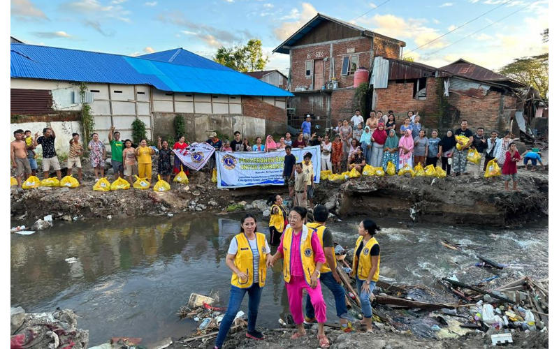 Lions Club International Foundation Bantu Warga Manado yang Terdampak Bencana