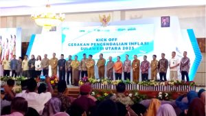 Kick Off Gerakan Pengendalian Inflasi Sulut 2023, Bagi Bibit Barito Hingga Digitalisasi Pasar