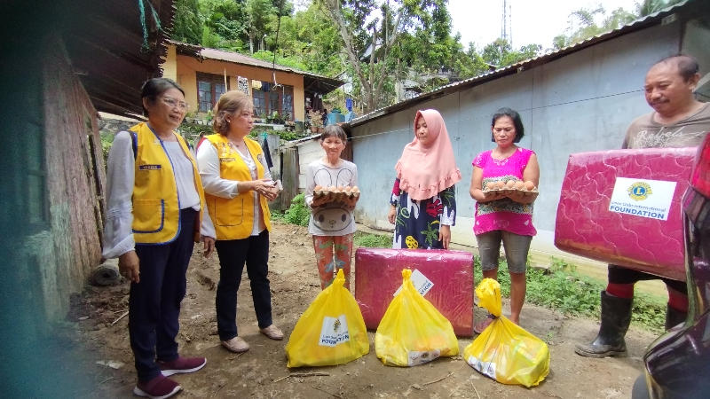 Lions Club International Foundation Bantu Warga Manado yang Terdampak Bencana