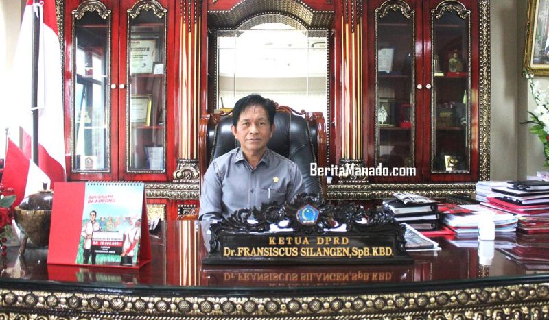 Ketua DPRD Sulut, dr. Fransiscus Andi Silangen, Sp.B, KBD (Foto BeritaManado.com)