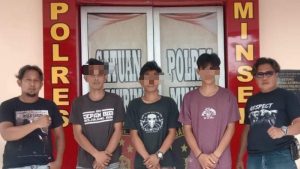 Polisi Amankan 3 Pelaku Pengeroyokan di Pusat Kota Amurang