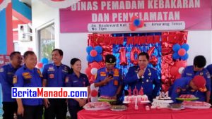 Peringati HUT ke-104 Damkar Minsel, Nixon Mukuan Harap Personil Bisa Beri yang Terbaik