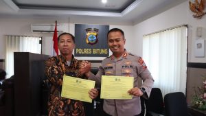Wujudkan Zona Integritas Bebas Korupsi, Polres Bitung Teken MoU dengan KPPN