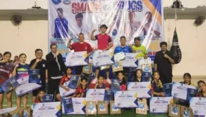 Dispora dan BNN Kota Manado Bina Generasi Muda Sehat lewat Tenis Meja
