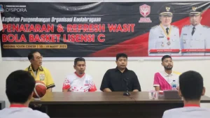 Gelar Penataran dan Penyegaran, Dispora Manado Dorong Hadirnya Wasit Basket Level Nasional