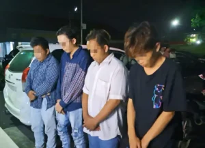 Diduga Tarik Kendaraan Secara Paksa, 4 Oknum Debt Kolektor di Manado Digelandang ke Kantor Polisi