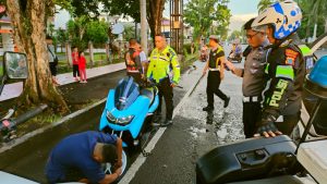 Belasan Motor Dijaring Satlantas Usai Sahur di Bitung