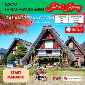 Hadirkan Paket Tur Mandiri, Emerall Tours Agen Resmi Jalan2Jepang di Manado