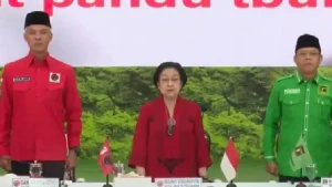 Ganjar Pranowo Duduk Sejajar Bersama Megawati dan Mardiono pada Pertemuan PDIP-PPP