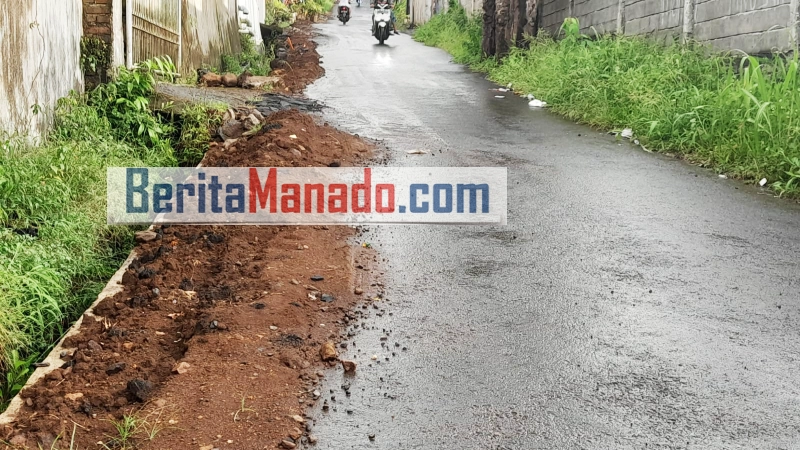 Proyek Galian Kabel Optik disoal Warga, Telkom dan PUPR Kota Manado Saling Tuding