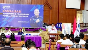 BP2MI Sosialisasi Penempatan dan Perlindungan PMI Di GMIM Getsemani Sumompo