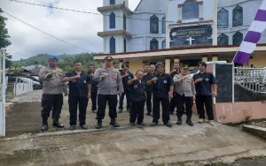 277 Personel Polres Minsel Amankan Ibadah Perayaan Paskah Tahun 2023