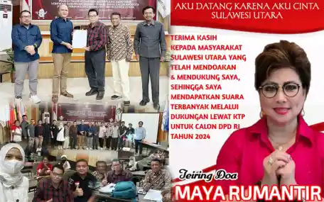 Hasil Rekapitulasi Akhir Dukungan Minimal Bakal Calon DPD RI, Maya Rumantir Terbanyak