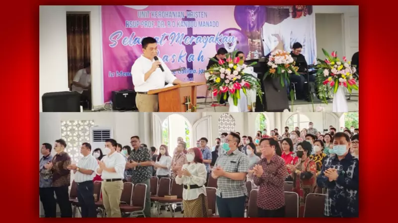 Ibadah Paskah RSUP Kandou, Jajaran Diajak Maknai Semangat Pengorbanan Yesus dalam Tugas Pelayanan
