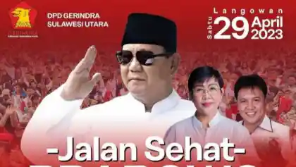 Ikut Jalan Sehat HUT Partai Gerindra Berkesempatan Raih Hadiah Istimewa
