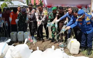 Forkopimda Minsel Hadiri Pemusnahan Babuk Miras dan Knalpot Bising