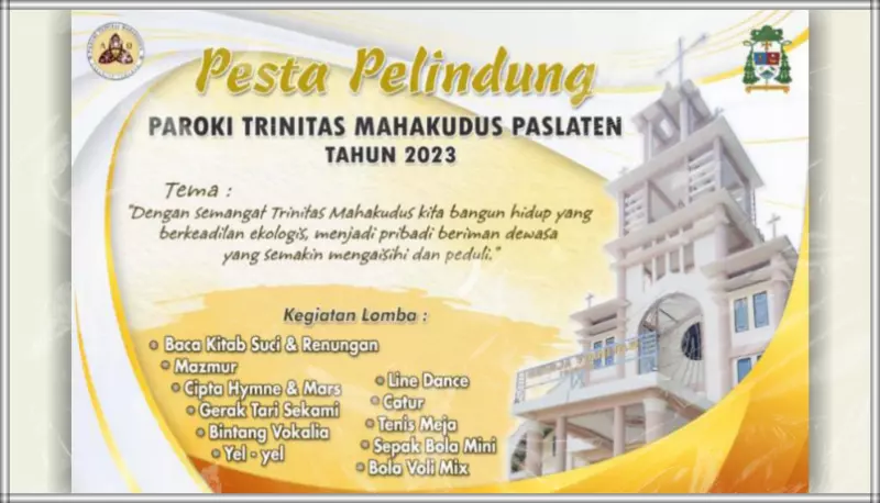 Paroki Trinitas Mahakudus Paslaten Tomohon Rayakan Pesta Pelindung