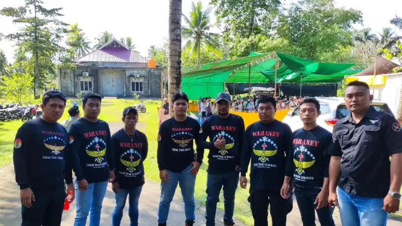 Ormas Adat Waraney Tanah Toar Lumimuut Ikut Lakukan Pengamanan Sholat Ied Idul Fitri 1444 H