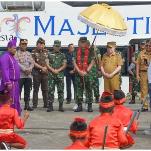 Danrem 131/Santiago Kunjungi Sitaro, Cek Lahan Hibah 1,4 hektar dan Kondisi Anggota di Pulau
