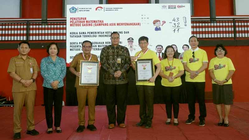 Pelatihan Matematika Metode Gasing Bitung Masuk MURI