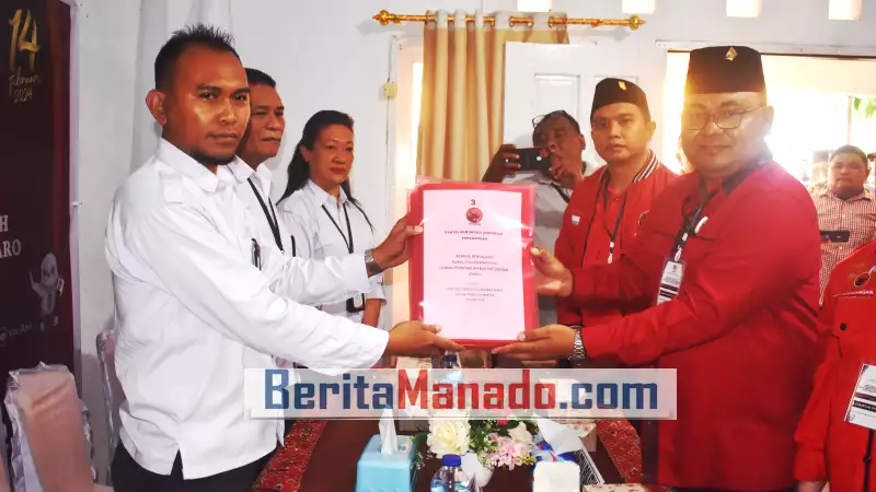 PDIP Kabupaten Sitaro Daftarkan 20 Caleg ke KPU, Ini Daftarnya
