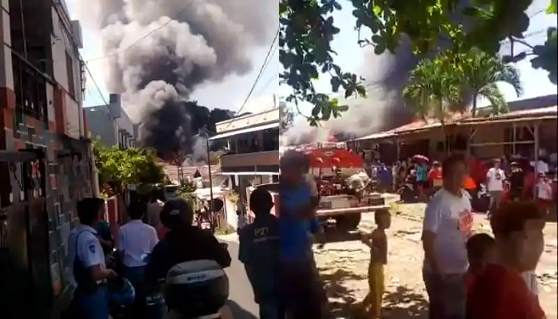 Api Lalap 8 Rumah di Komplek Asrama Polisi di Manado, Kapolda Sulut Turun Langsung di Lokasi