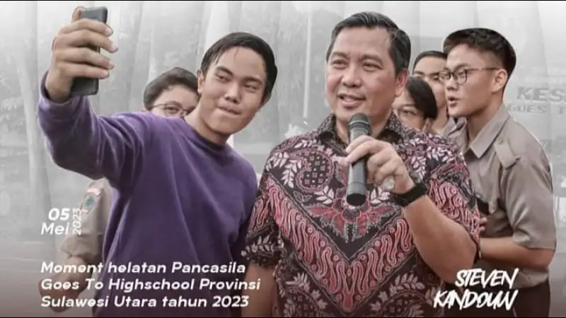 Rumus Energi Kinetik dan Geopolitik Dibahas Steven Kandouw Bersama Siswa SMAN 9 Manado