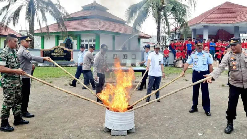 Deklarasi Zero Halinar, Lapas Amurang Musnahkan Barang Sitaan