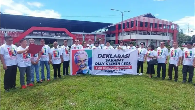 SOS Deklarasikan Ganjar Pranowo Presiden, Konsisten Dukung Pemerintahan Olly - Steven