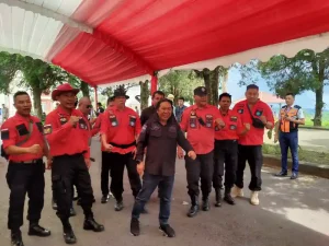 Dipimpin Langsung James Sumendap, Panji Yosua GMIM Kawal Kedatangan Ganjar Pranowo di Kota Tomohon