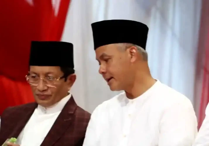 Ganjar Pranowo dan KH Nasaruddin Umar Tampak Mesra dalam Acara Halal Bihalal di Kota Manado, Isu Cawapres pun Mencuat