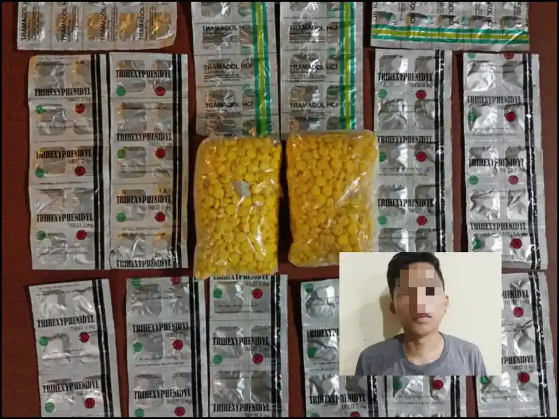 2.150 Butir Obat Keras Ilegal Gagal Beredar di Kota Manado, 1 Terduga Pengedar Ditangkap