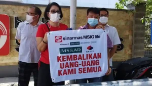 Belasan Nasabah Korban Penipuan Asuransi Tuntut Pengembalian Dana Investasi Sejumlah Rp112 Miliar, Kantor Sinarmas Manado Mendadak Sepi