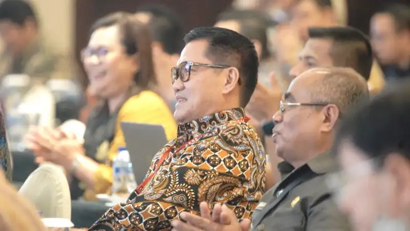 Bupati Joune Ganda Hadiri Rakordal Pengelolaan Perbatasan Negara Tahun 2023